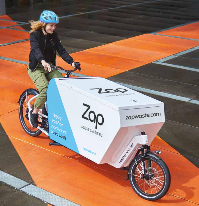 Zap Waste electric bikes for collecting compost