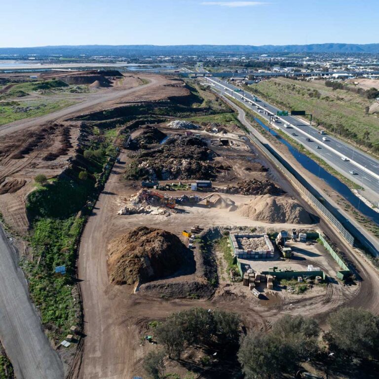 Birds eye view of Jeffries composting facility